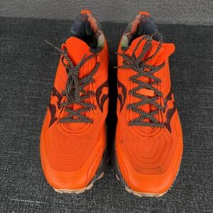 Saucony Shoes Mens Size 10 Orange Endorphin Trail Running Speedroll Technology